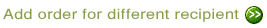 Add order for different recipient