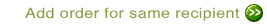 Add order for same recipient