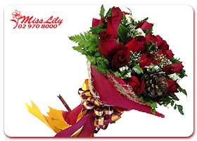 Valentine Circle Bouquet 24 Roses