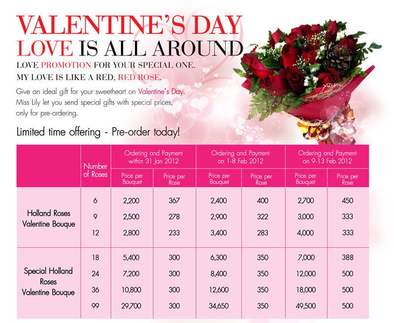 Valentine's Day: Love Is All Around ... Miss Lily Valentine Promotion
