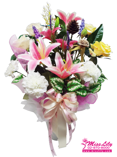 Artificial Flowers Vase