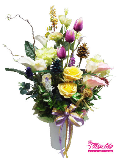 Artificial Flowers Vase