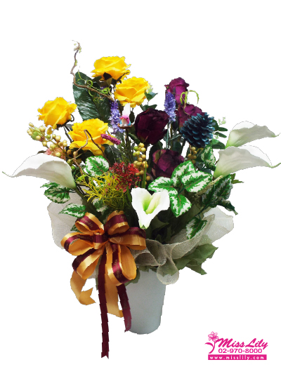 Artificial Flowers Vase