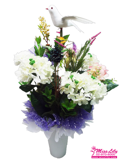 Artificial Flowers Vase