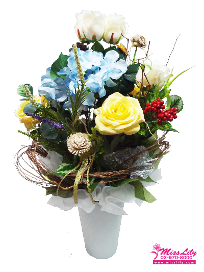 Artificial Flowers Vase