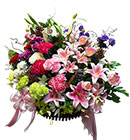 กระเช้าดอกไม้ มิสลิลลี่></a><br>
<a href=